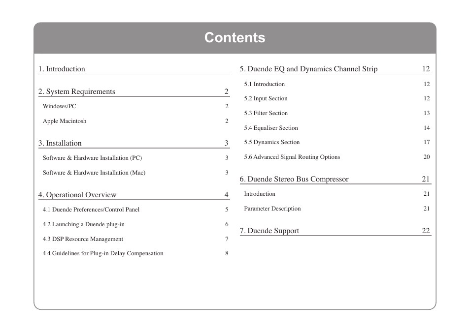 Solid State Logic DUENDE 82S6MC060A User Manual | Page 3 / 28