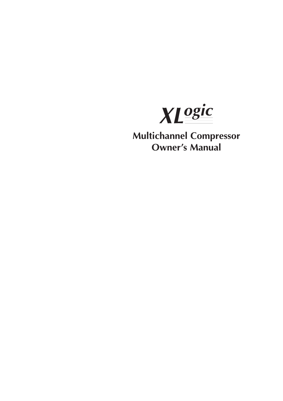 Solid State Logic XLOGIC 82S6XL010D User Manual | 18 pages
