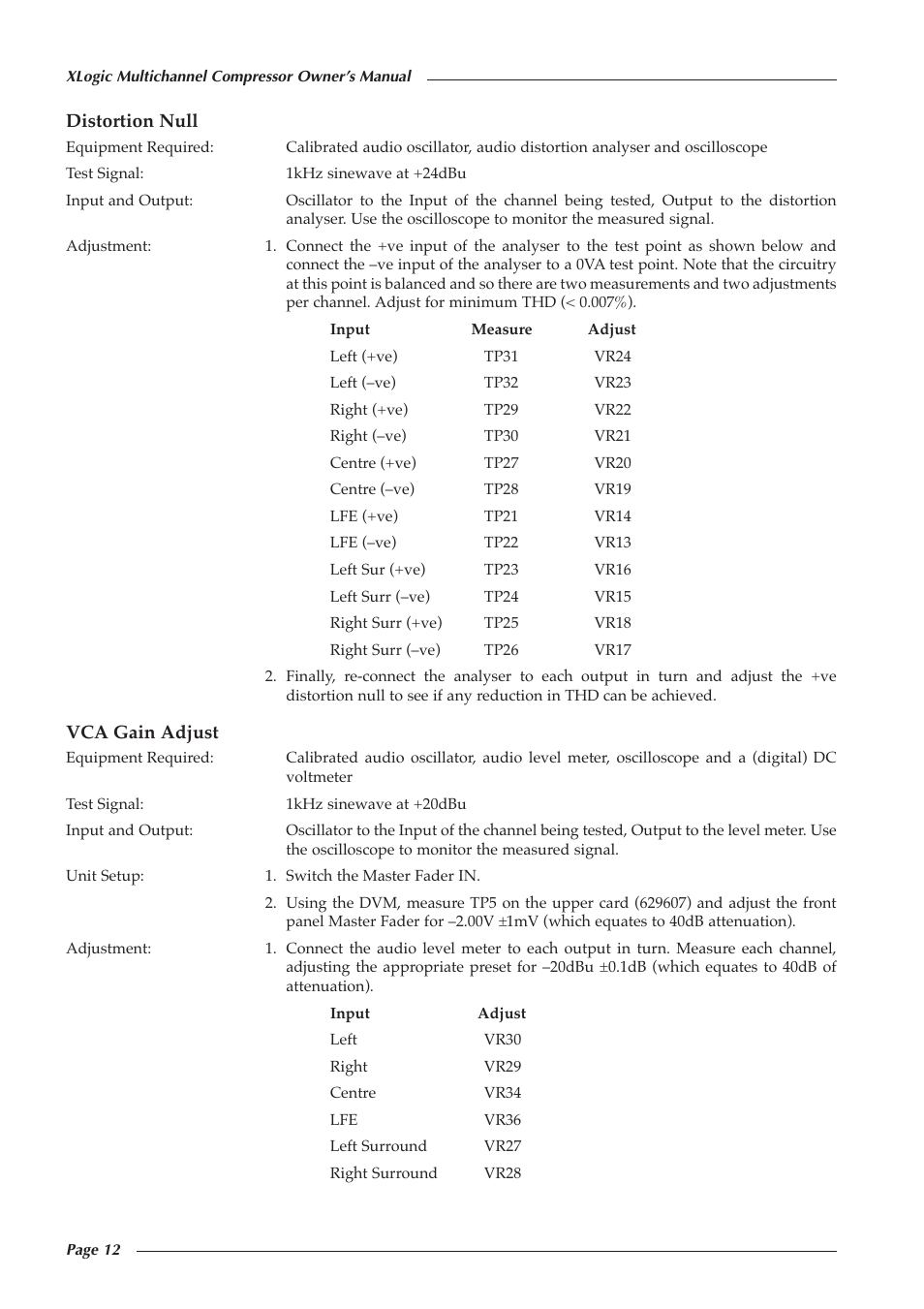 Solid State Logic XLOGIC 82S6XL010D User Manual | Page 16 / 18