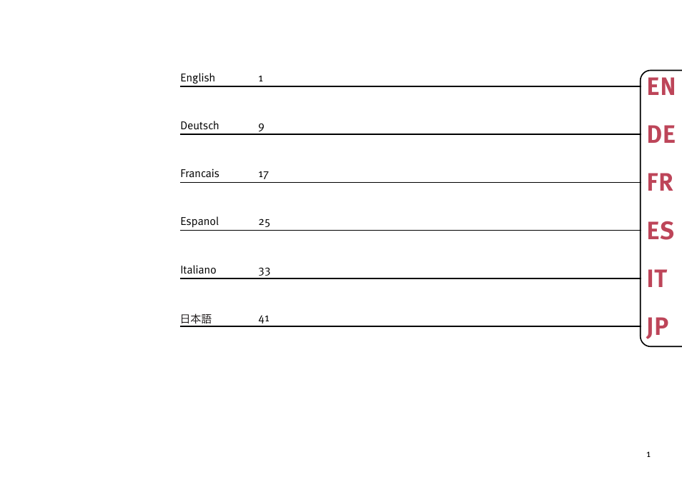 En de fr es it jp | Solid State Logic MadiXtreme MADI I/O User Manual | Page 3 / 40