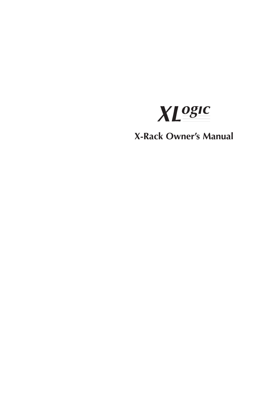 Solid State Logic X-Logic Series User Manual | 58 pages