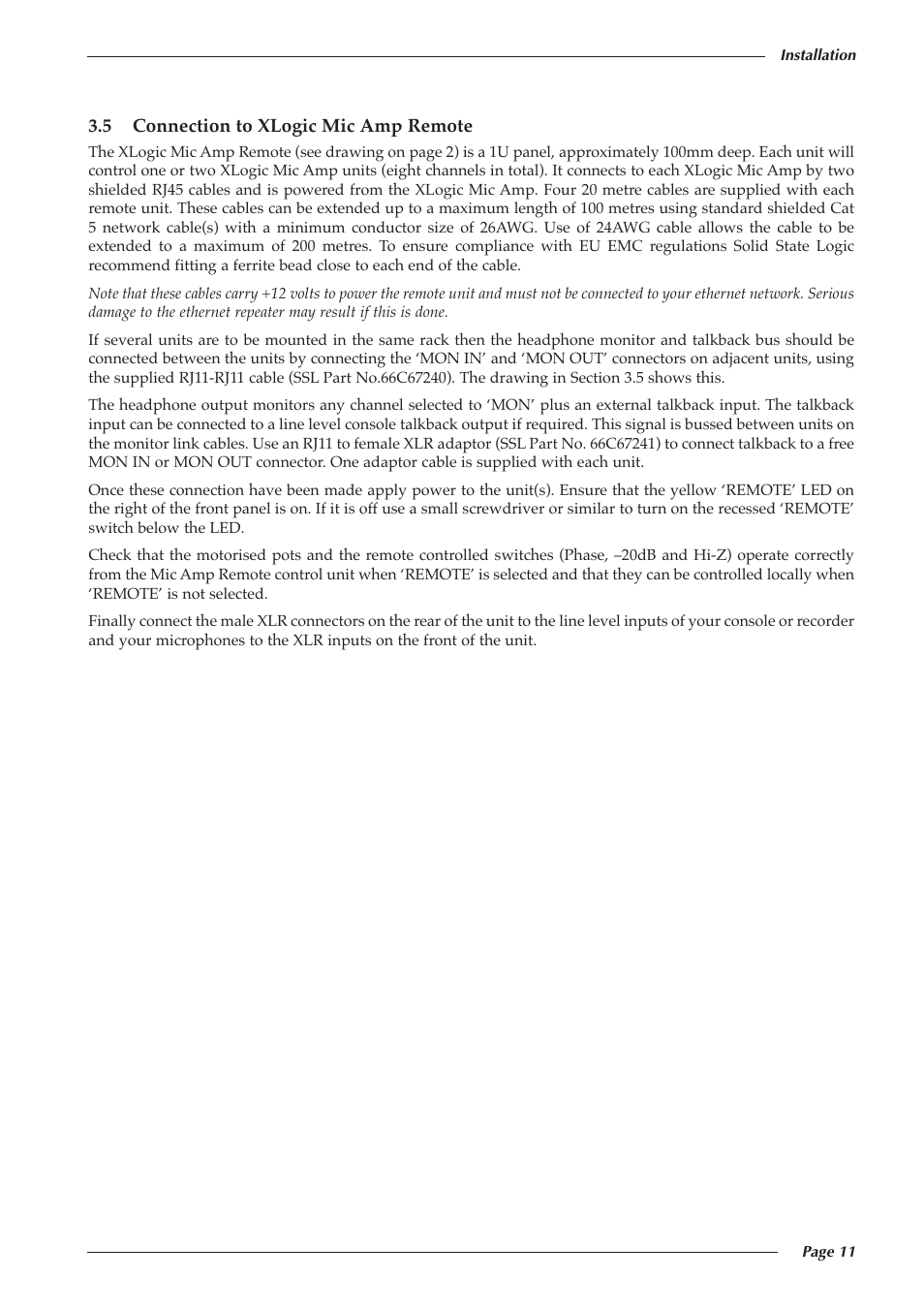 Solid State Logic 82S6XL020E User Manual | Page 15 / 32
