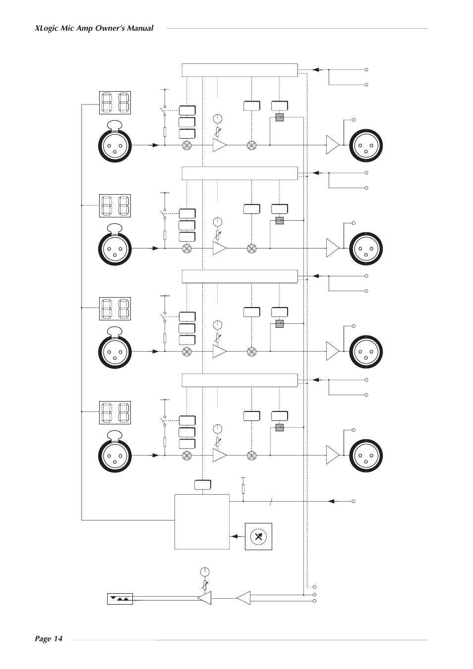 Xlogic mic amp owner’s manual page 14 | Solid State Logic 82S6XL020E User Manual | Page 18 / 32