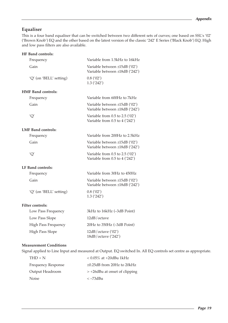 Solid State Logic 82S6XL090A User Manual | Page 23 / 30