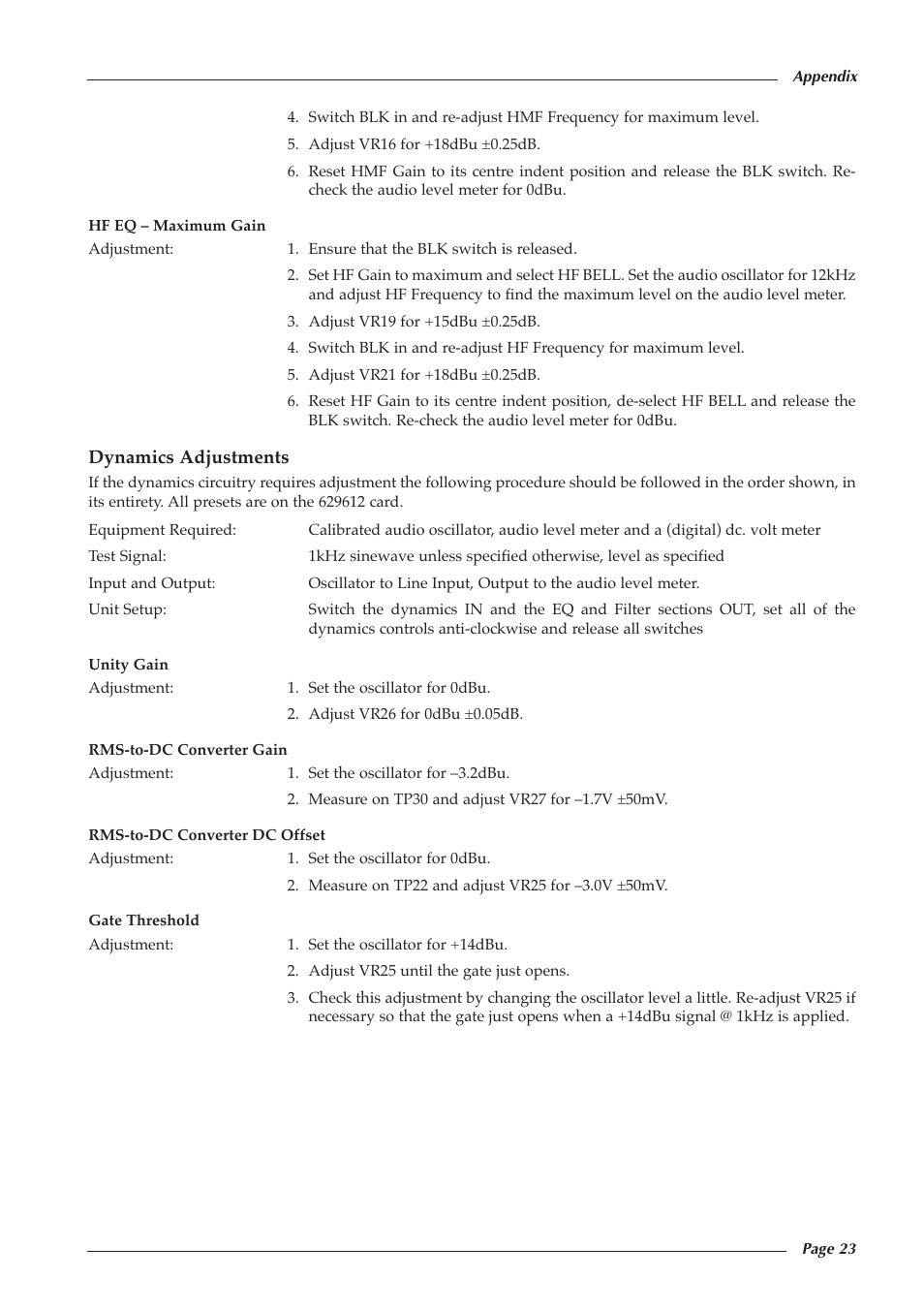 Solid State Logic 82S6XL090A User Manual | Page 27 / 30
