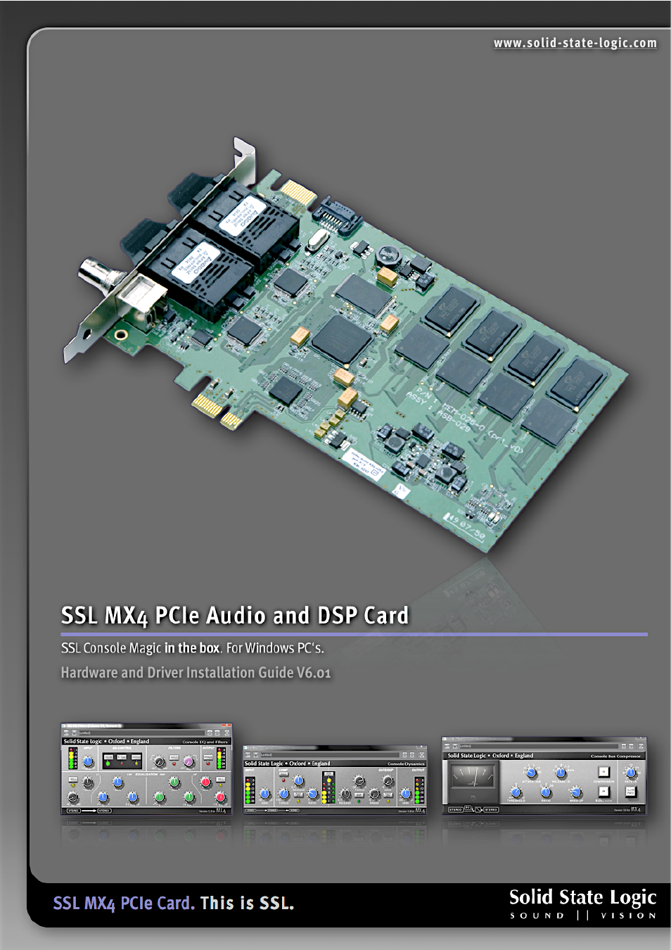 Solid State Logic MX4 User Manual | 26 pages