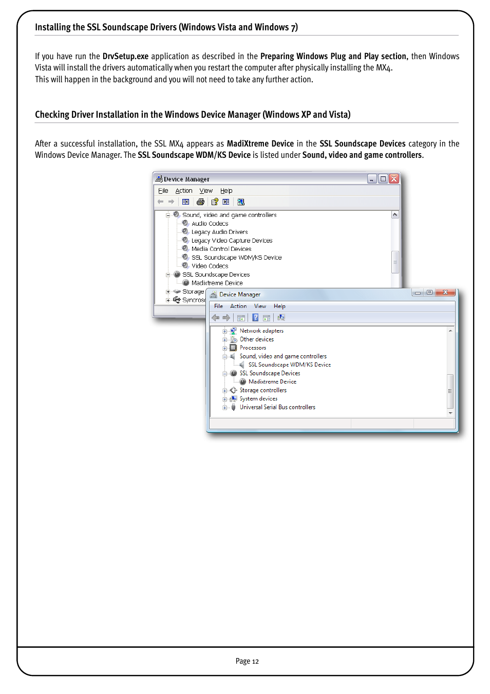 Solid State Logic MX4 User Manual | Page 12 / 26