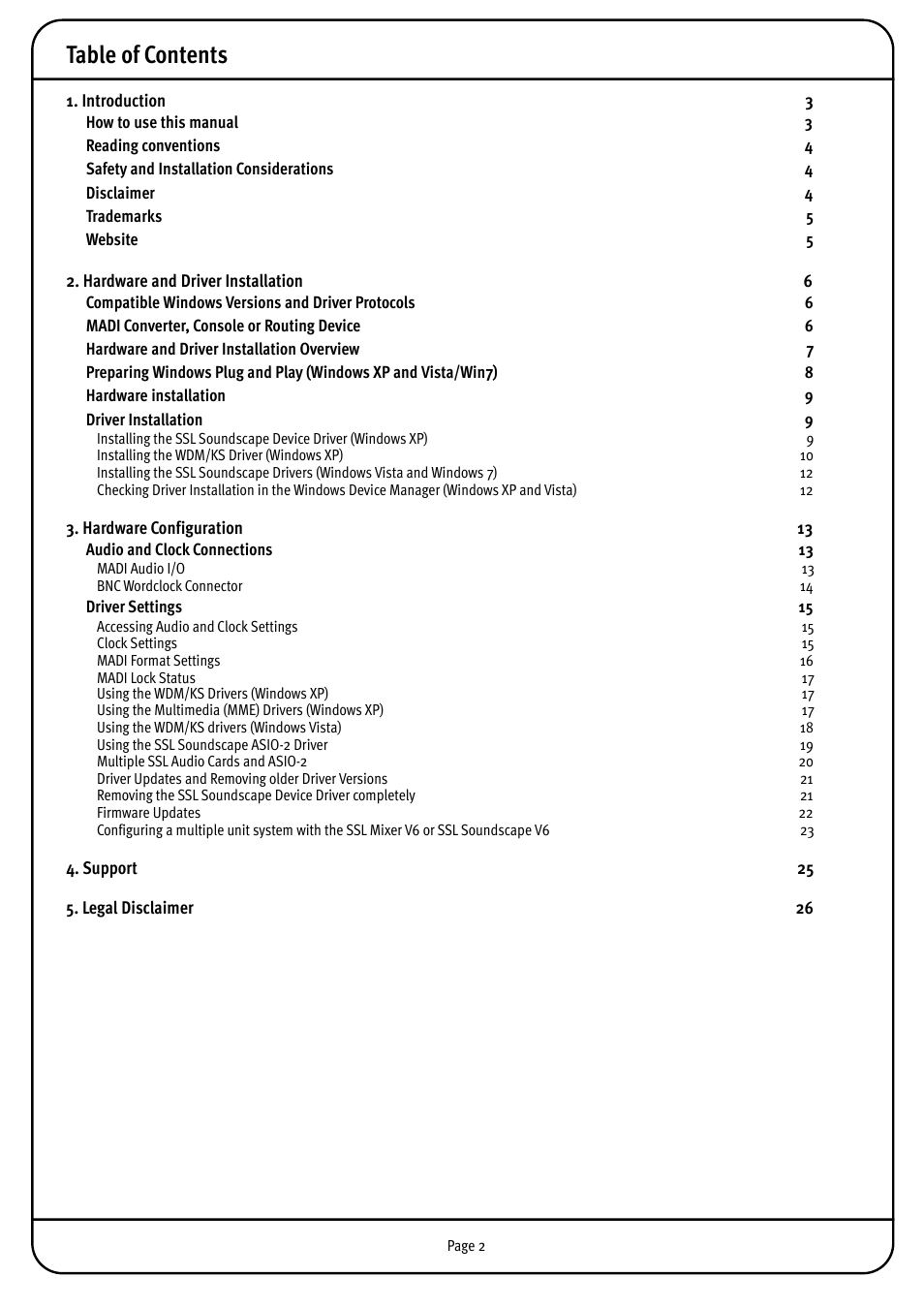 Solid State Logic MX4 User Manual | Page 2 / 26