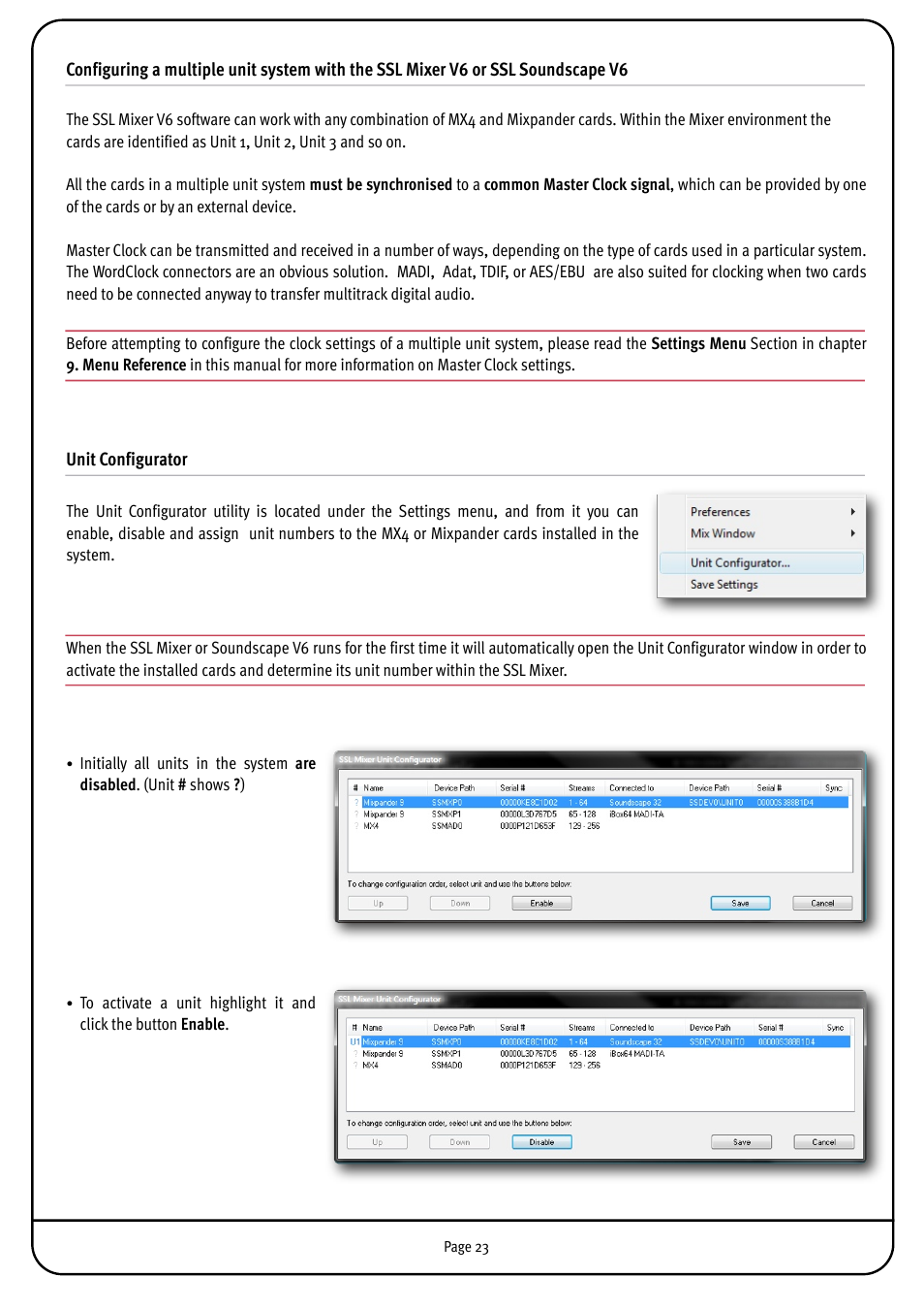 Solid State Logic MX4 User Manual | Page 23 / 26