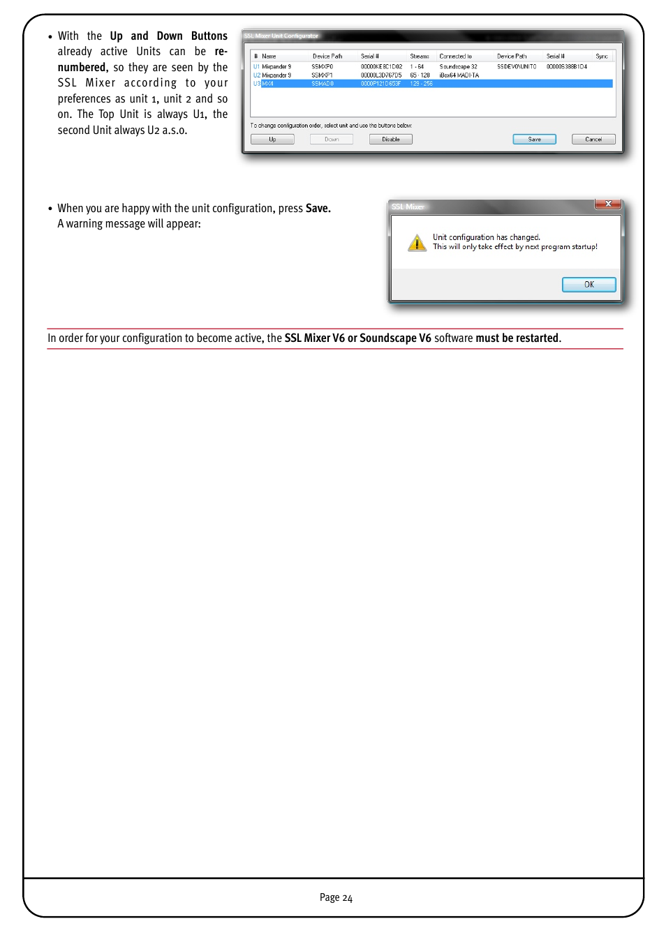 Solid State Logic MX4 User Manual | Page 24 / 26