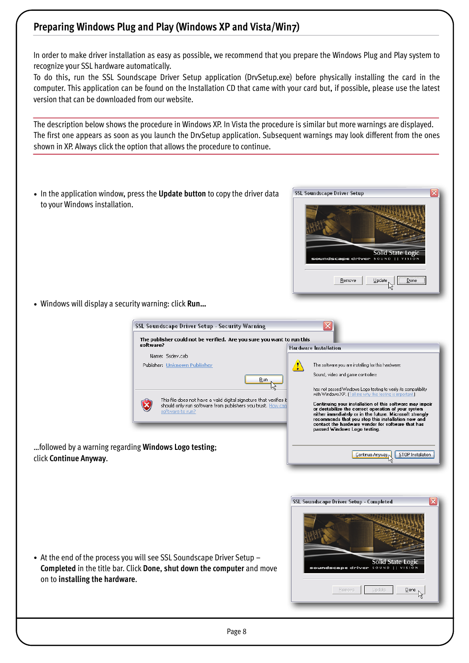 Solid State Logic MX4 User Manual | Page 8 / 26