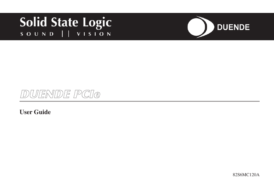 Solid State Logic 82S6MC120A User Manual | 28 pages