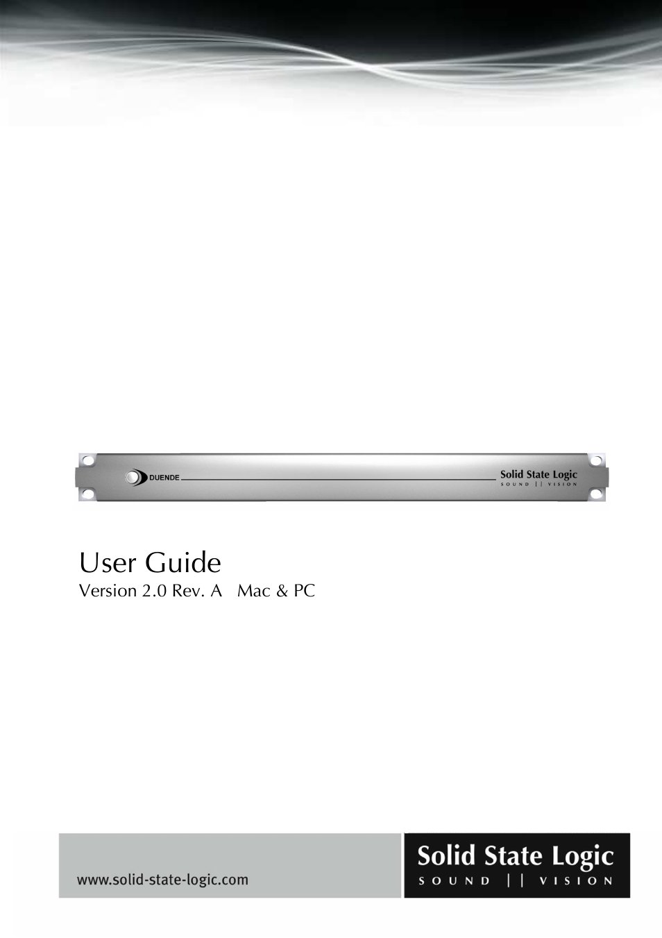 Solid State Logic DUENDE User Manual | 29 pages