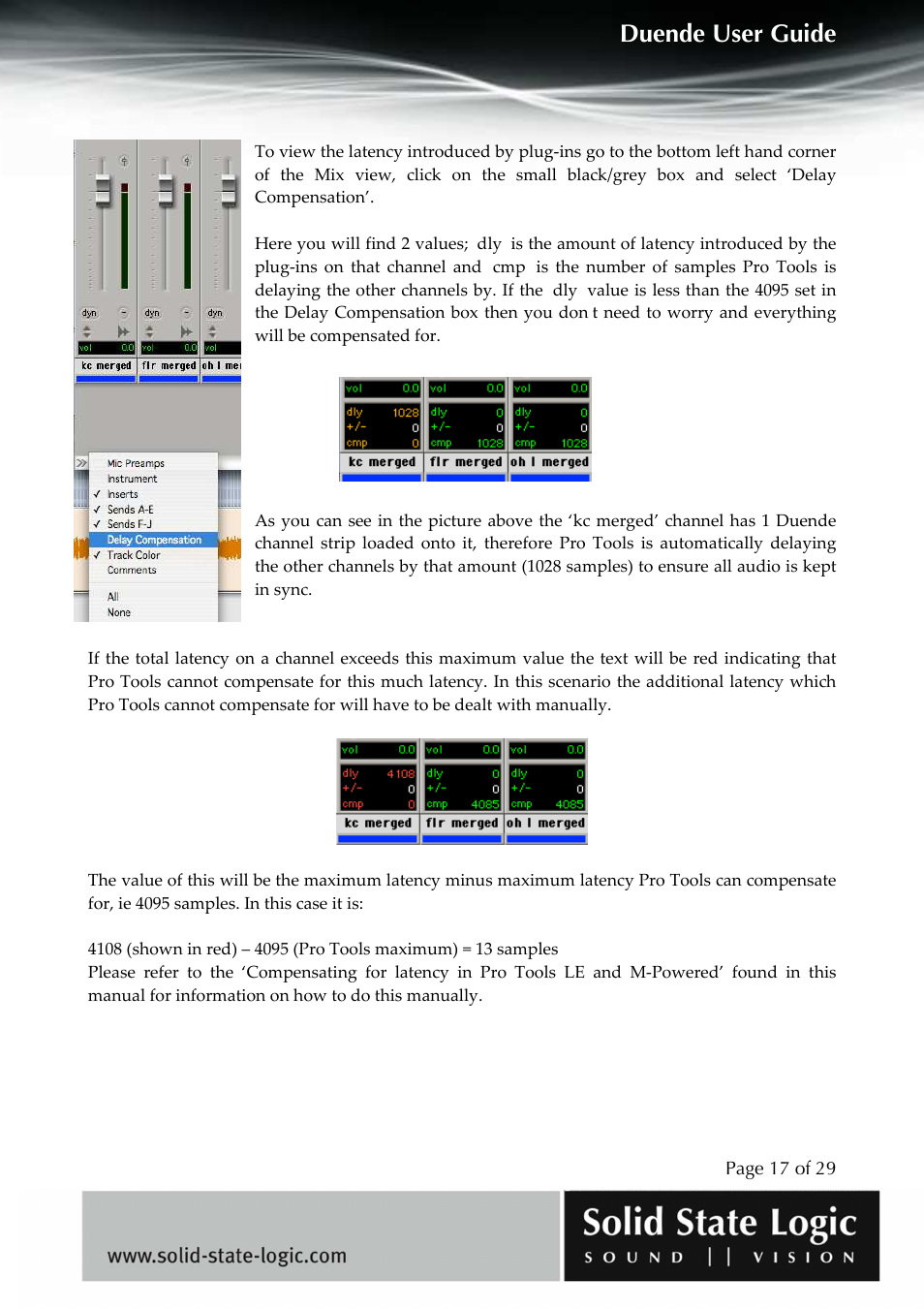Duende user guide | Solid State Logic DUENDE User Manual | Page 17 / 29