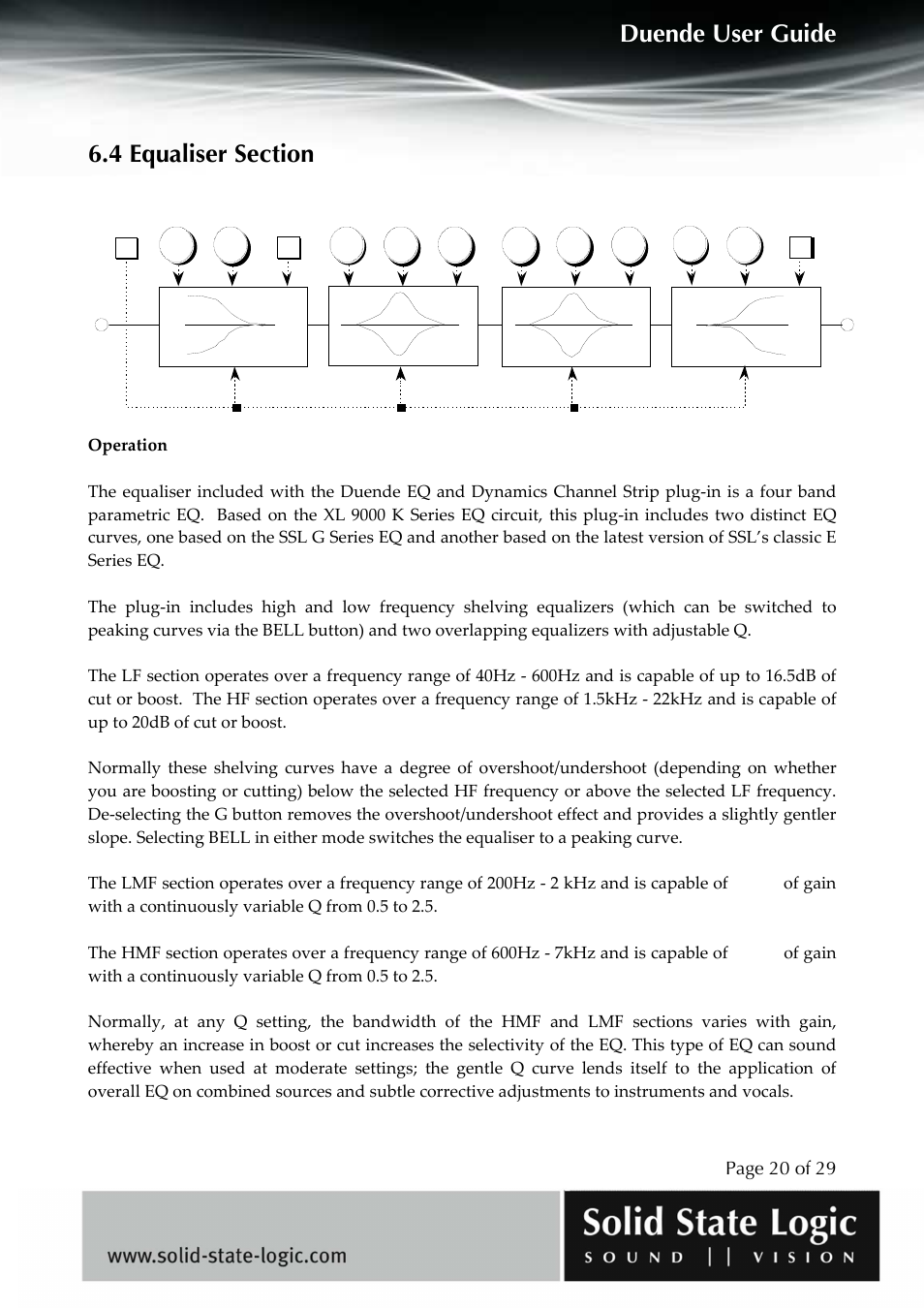 Duende user guide, Page 20 of 29 | Solid State Logic DUENDE User Manual | Page 20 / 29