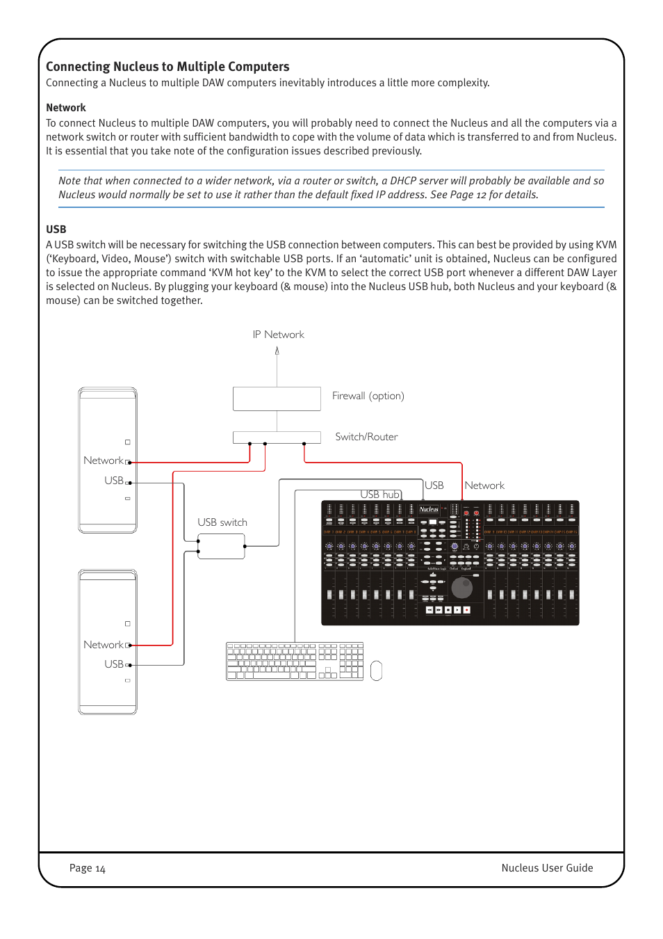 Connecting nucleus to multiple computers | Solid State Logic 82BN0M01B User Manual | Page 18 / 52