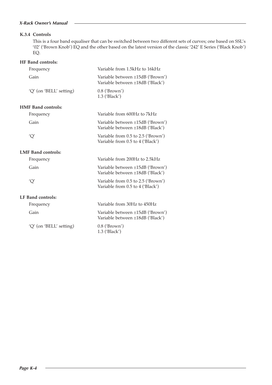Solid State Logic Super-Analogue Outboard X-Rack E Series User Manual | Page 6 / 10