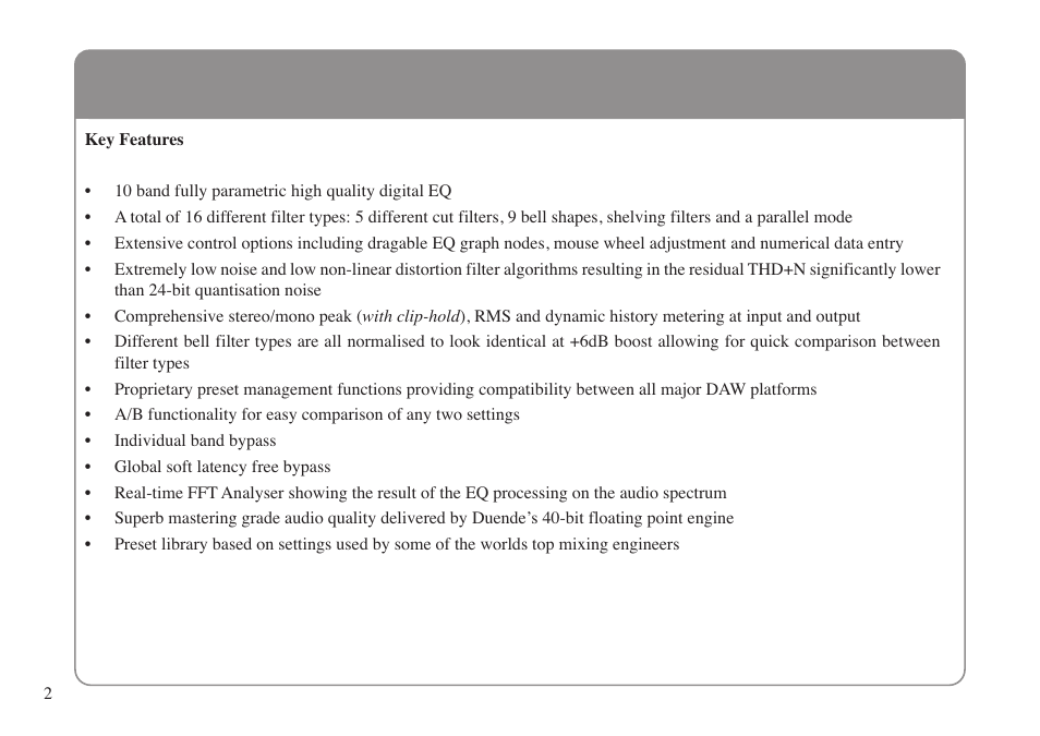 Solid State Logic X-EQ User Manual | Page 6 / 28