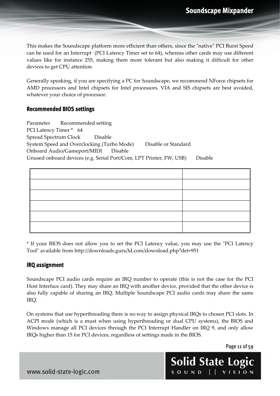 Soundscape mixpander | Solid State Logic 4.3 User Manual | Page 11 / 59