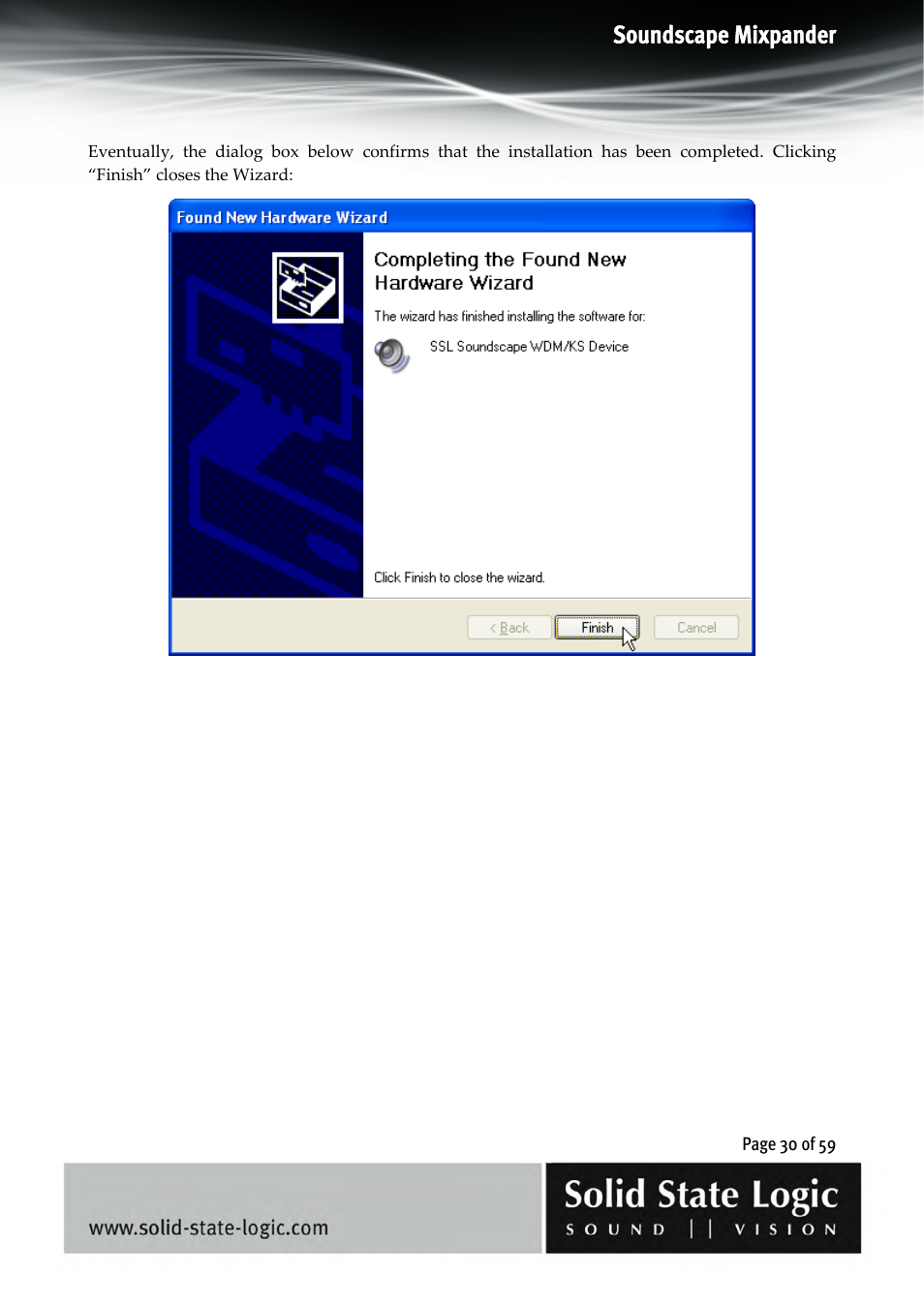 Soundscape mixpander | Solid State Logic 4.3 User Manual | Page 30 / 59