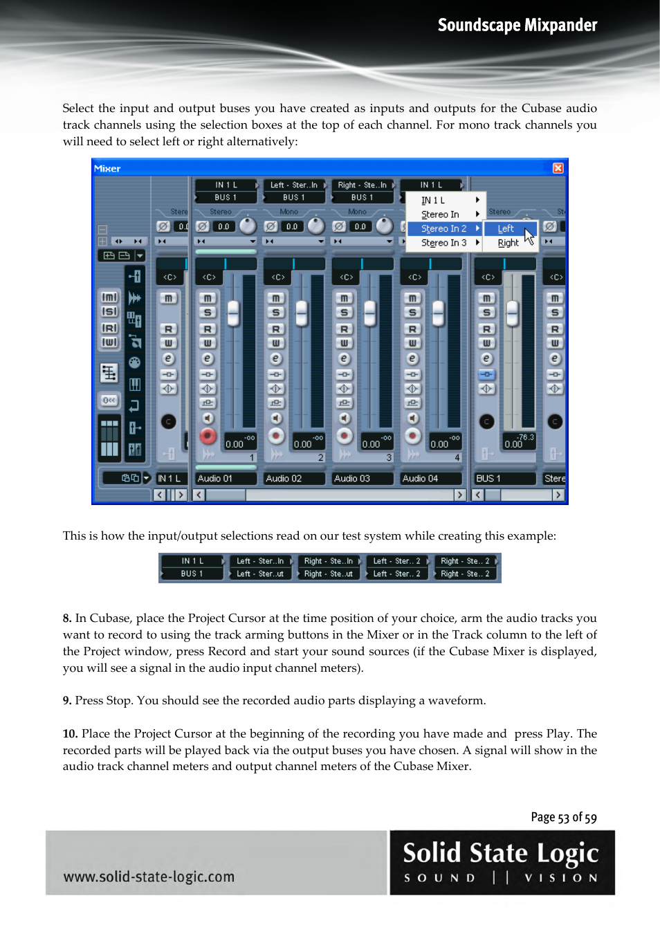 Soundscape mixpander | Solid State Logic 4.3 User Manual | Page 53 / 59