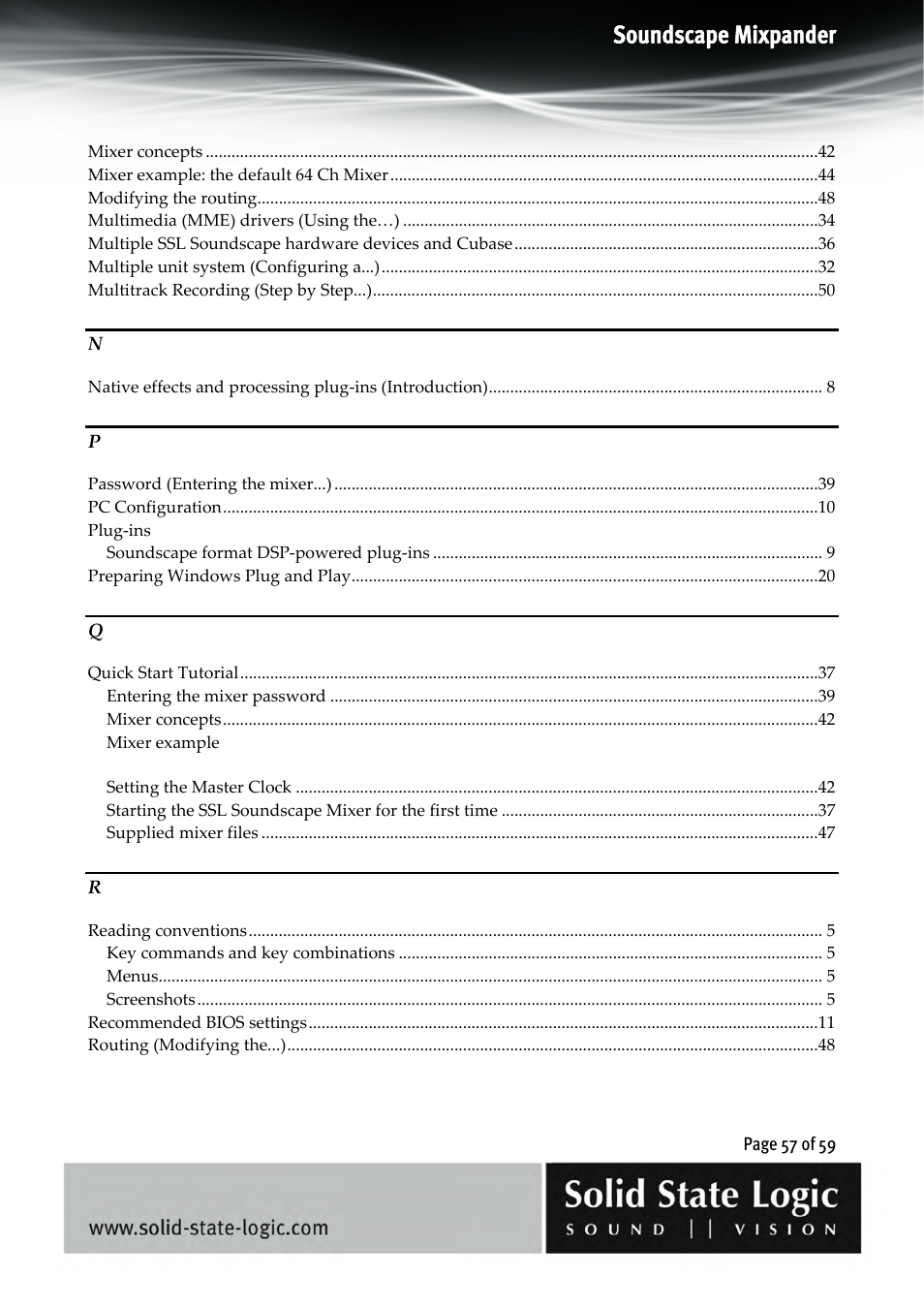 Soundscape mixpander | Solid State Logic 4.3 User Manual | Page 57 / 59