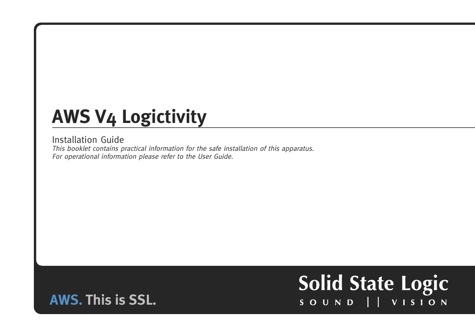 Solid State Logic AWS V4 User Manual | 45 pages