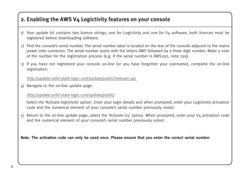Solid State Logic AWS V4 User Manual | Page 12 / 45