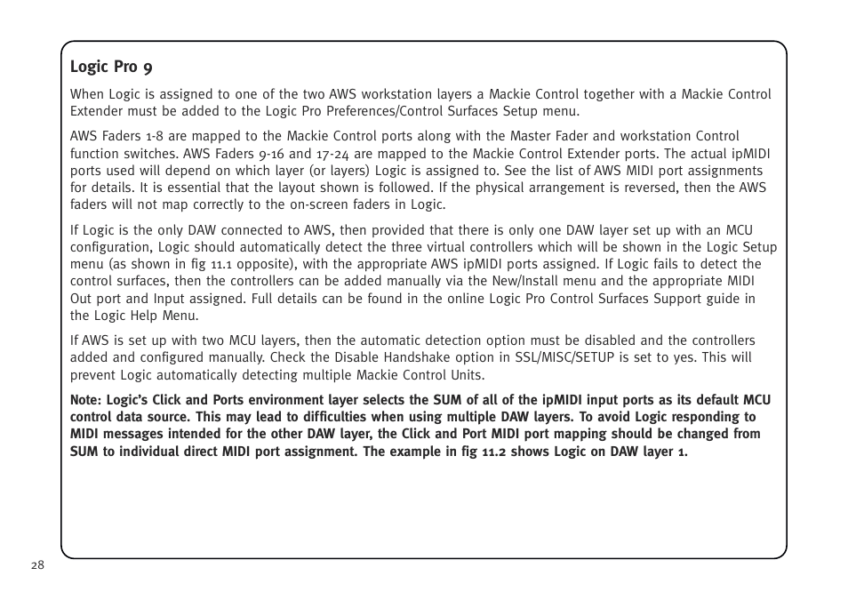 Solid State Logic AWS V4 User Manual | Page 32 / 45