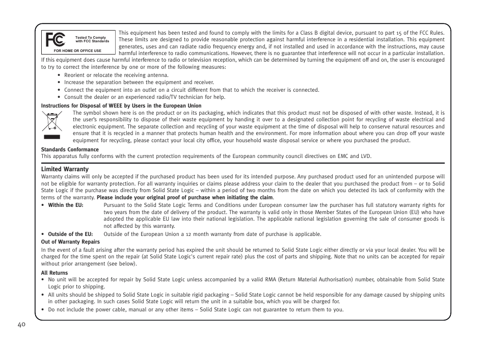 Solid State Logic AWS V4 User Manual | Page 44 / 45