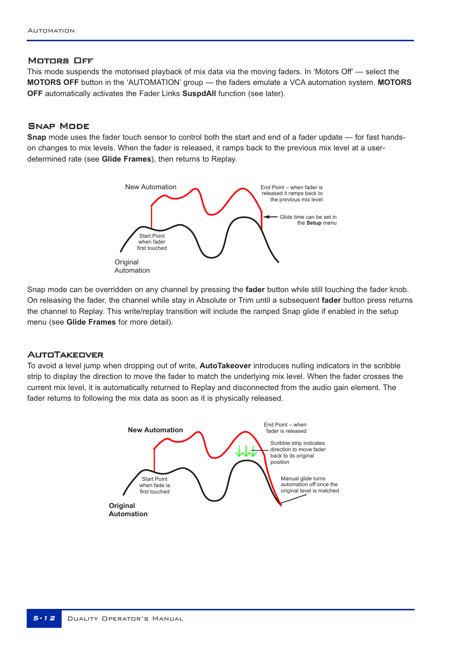 Mmo ot to or rs s o of ff f, Ssn na ap p m mo od de e, Aau ut to ot ta ak ke eo ov ve er r | Solid State Logic Duality 82S6DUA20C User Manual | Page 108 / 127