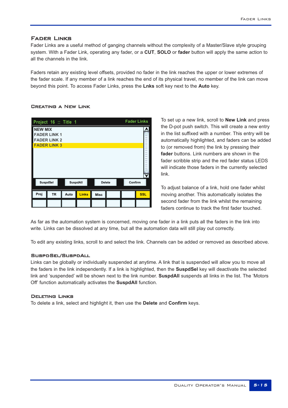 Ffa ad de er r l li in nk ks s | Solid State Logic Duality 82S6DUA20C User Manual | Page 111 / 127