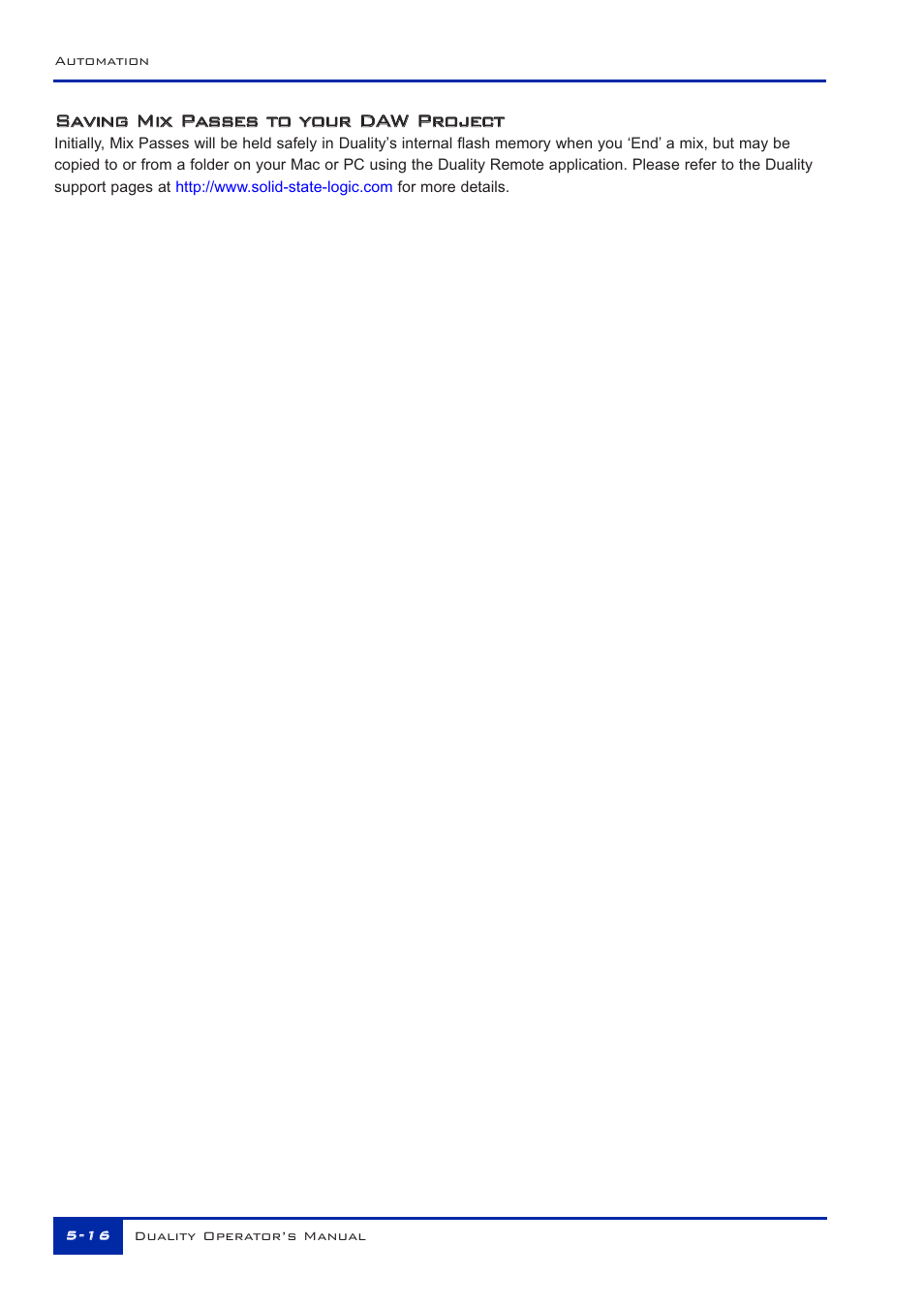 Solid State Logic Duality 82S6DUA20C User Manual | Page 112 / 127