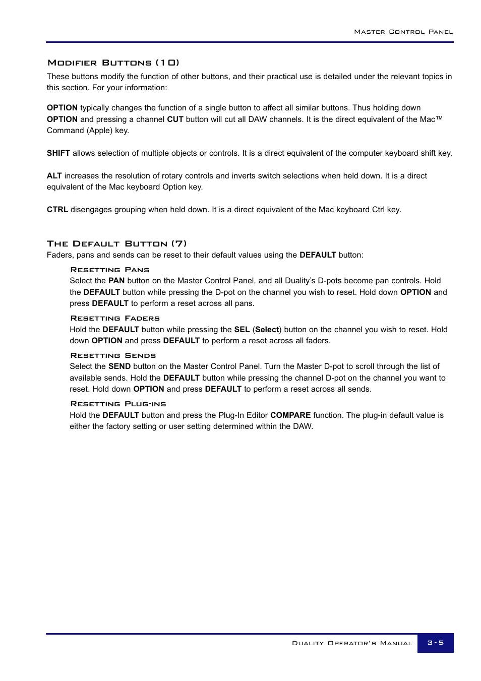 Modifier buttons (10), The default button (7) | Solid State Logic Duality 82S6DUA20C User Manual | Page 55 / 127