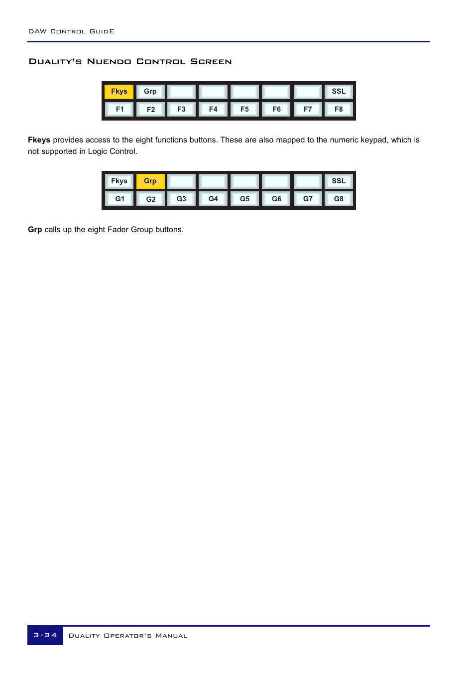 Duality’s nuendo control screen | Solid State Logic Duality 82S6DUA20C User Manual | Page 84 / 127