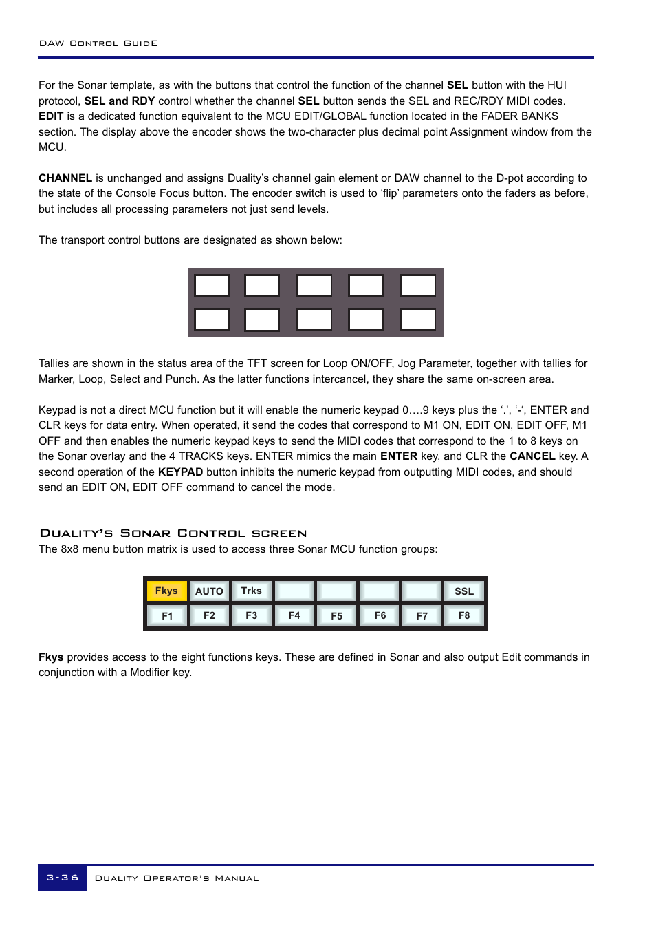Duality’s sonar control screen | Solid State Logic Duality 82S6DUA20C User Manual | Page 86 / 127