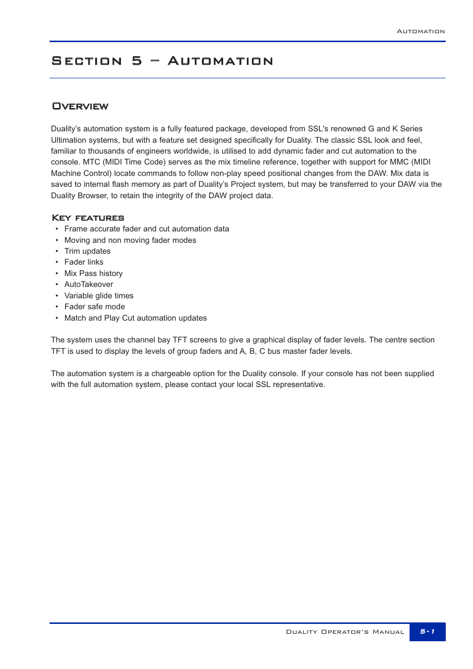Solid State Logic Duality 82S6DUA20C User Manual | Page 97 / 127