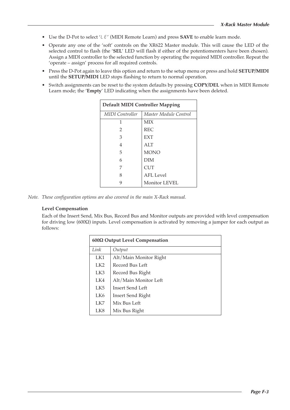 Solid State Logic SUPER-ANALOGUE OUTBOARD XR622 User Manual | Page 5 / 10
