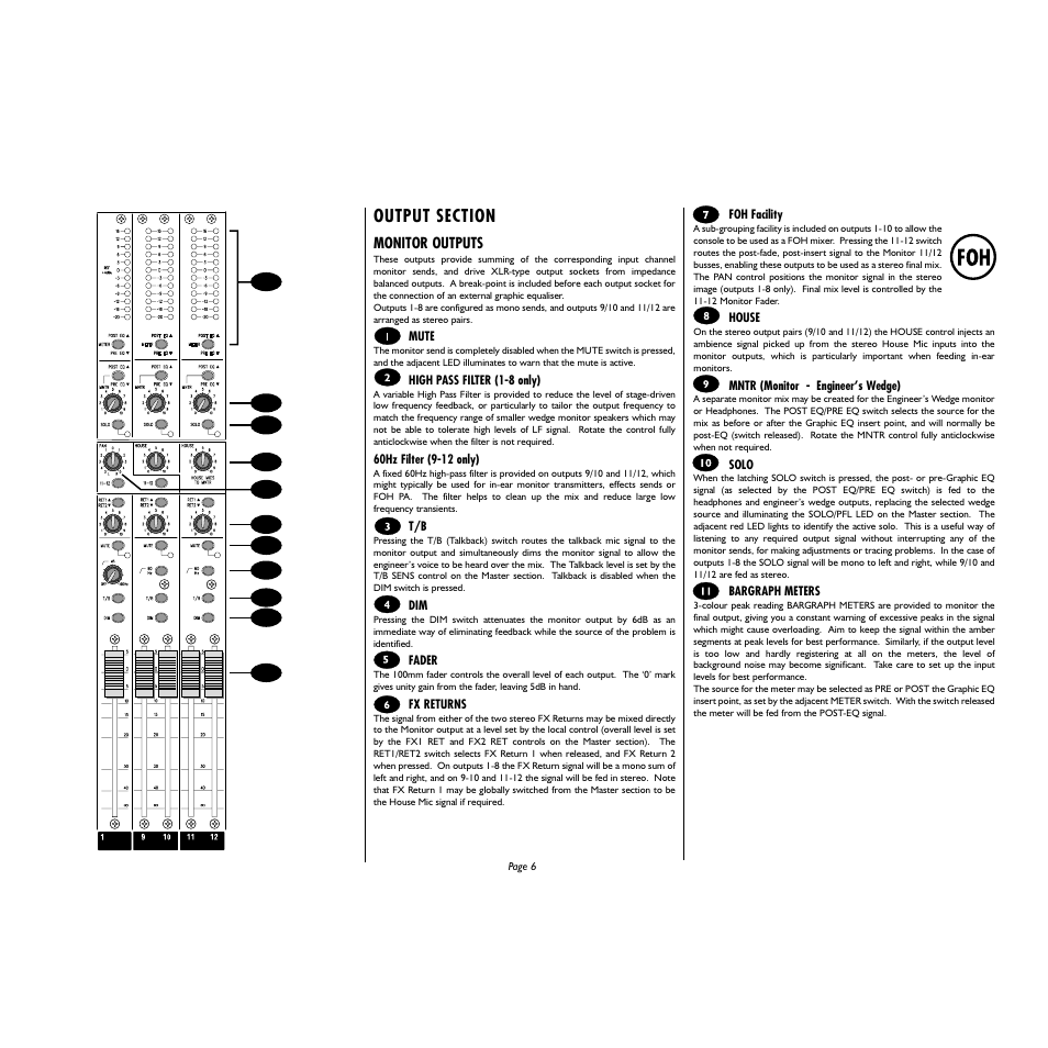 Monitor outputs | Spirit Monitor2 User Manual | Page 6 / 19