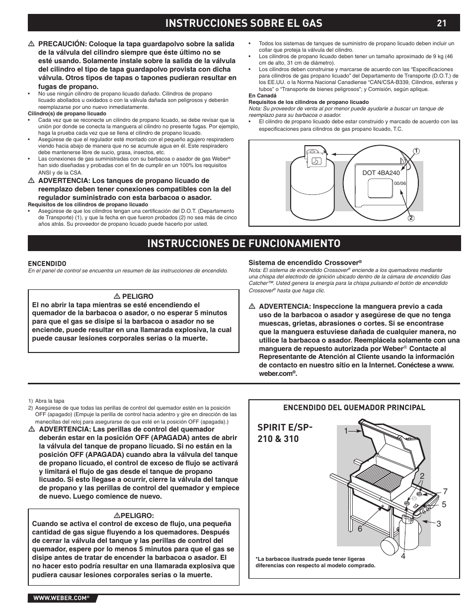 Spirit E-210/310 User Manual | Page 21 / 40