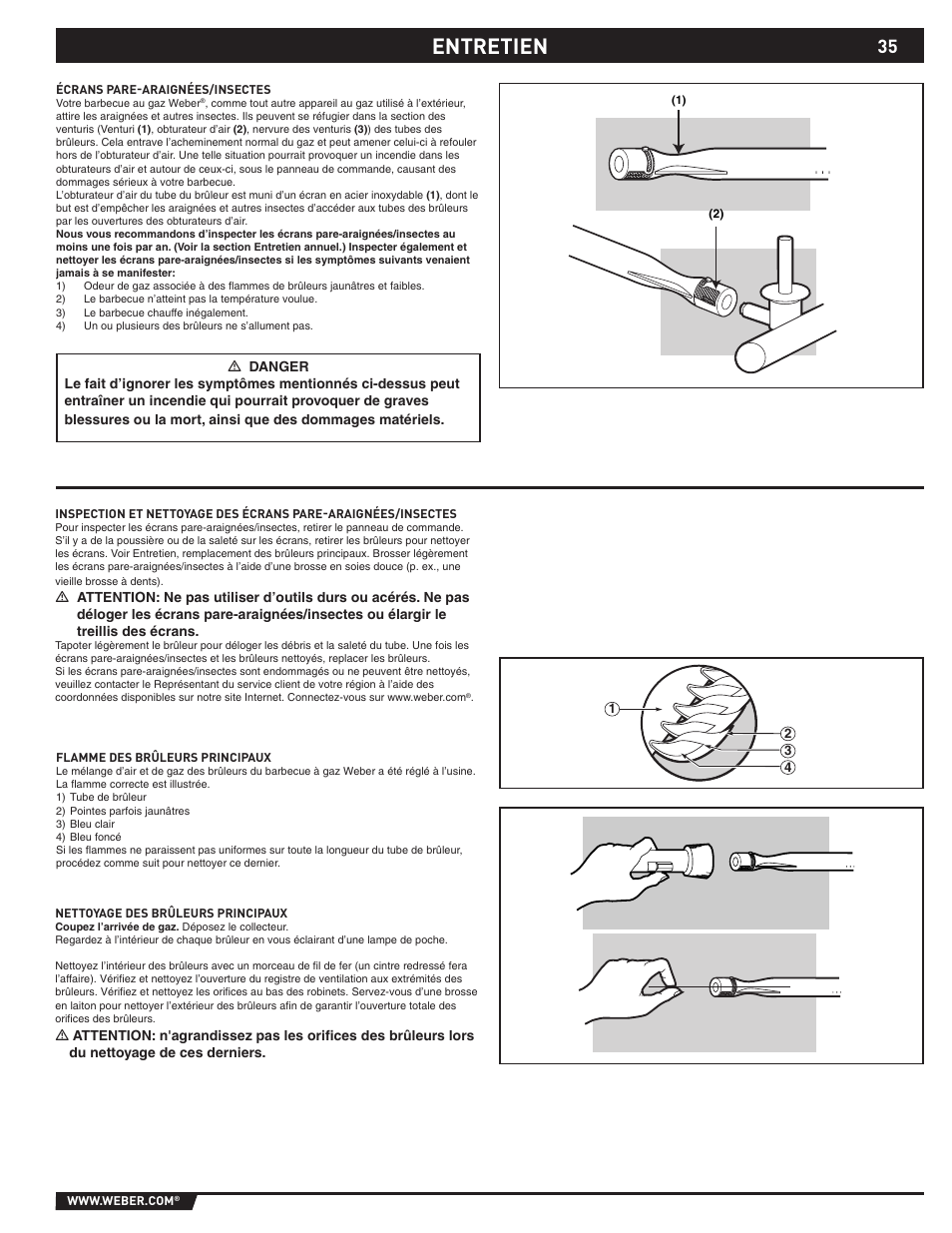 Entretien | Spirit E-210/310 User Manual | Page 35 / 40