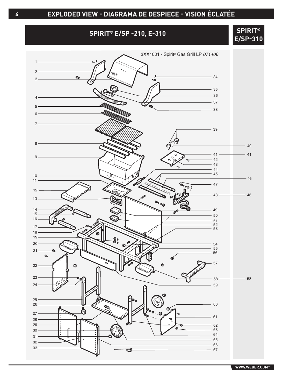E/sp-310 spirit | Spirit E-210/310 User Manual | Page 4 / 40