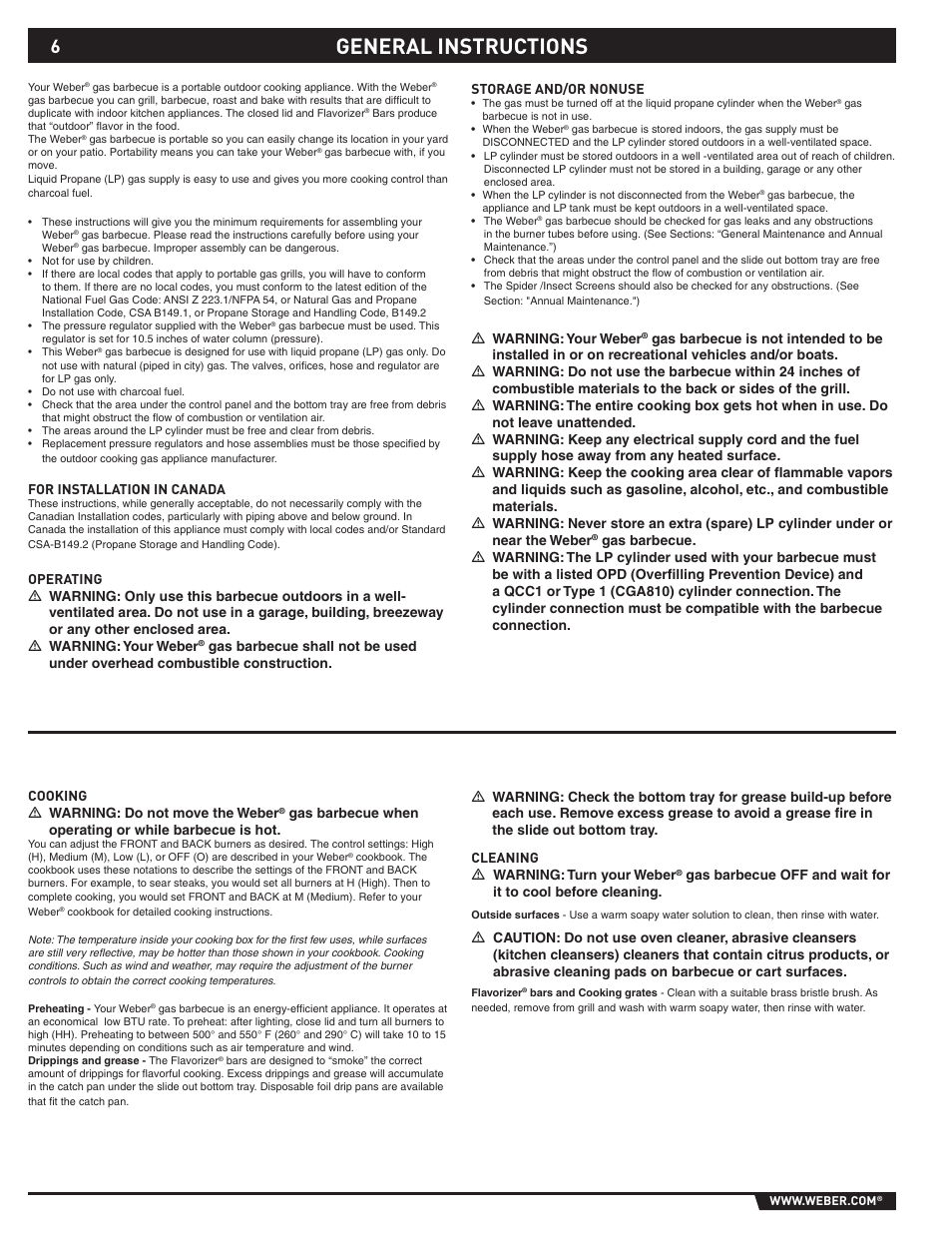 General instructions | Spirit E-210/310 User Manual | Page 6 / 40