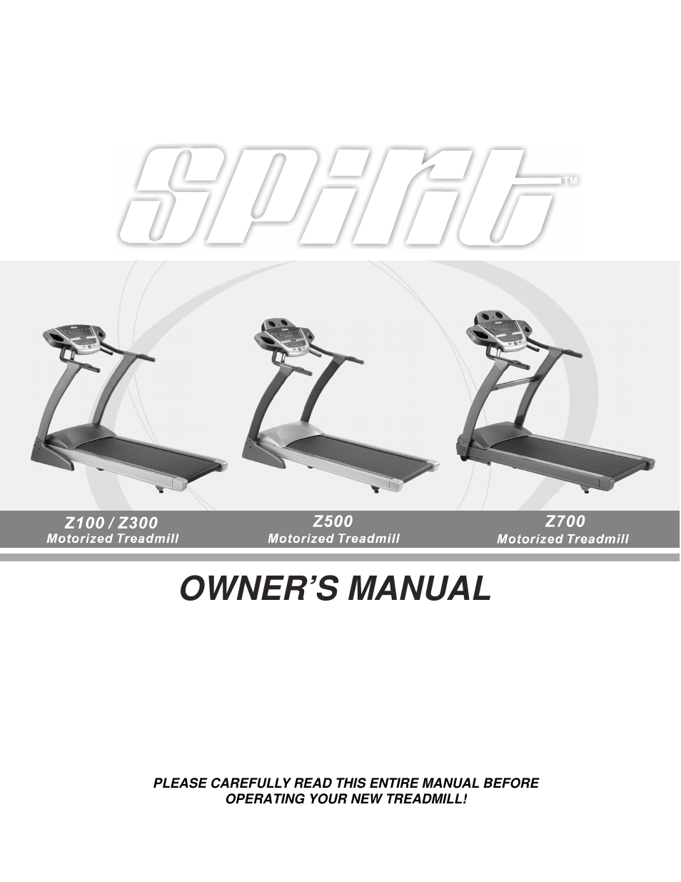 Spirit Z100 User Manual | 7 pages