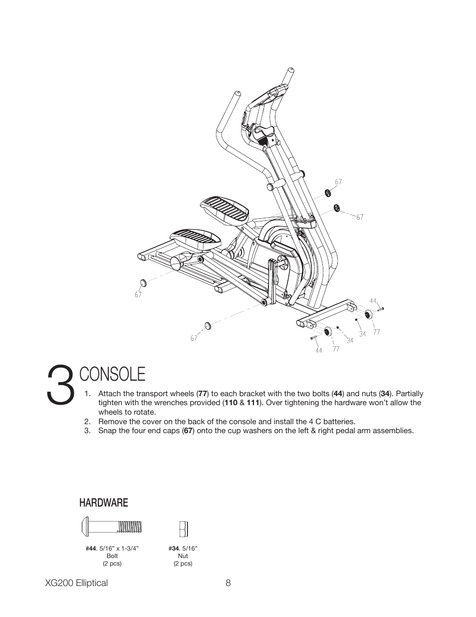 Console | Spirit XG200 User Manual | Page 10 / 16