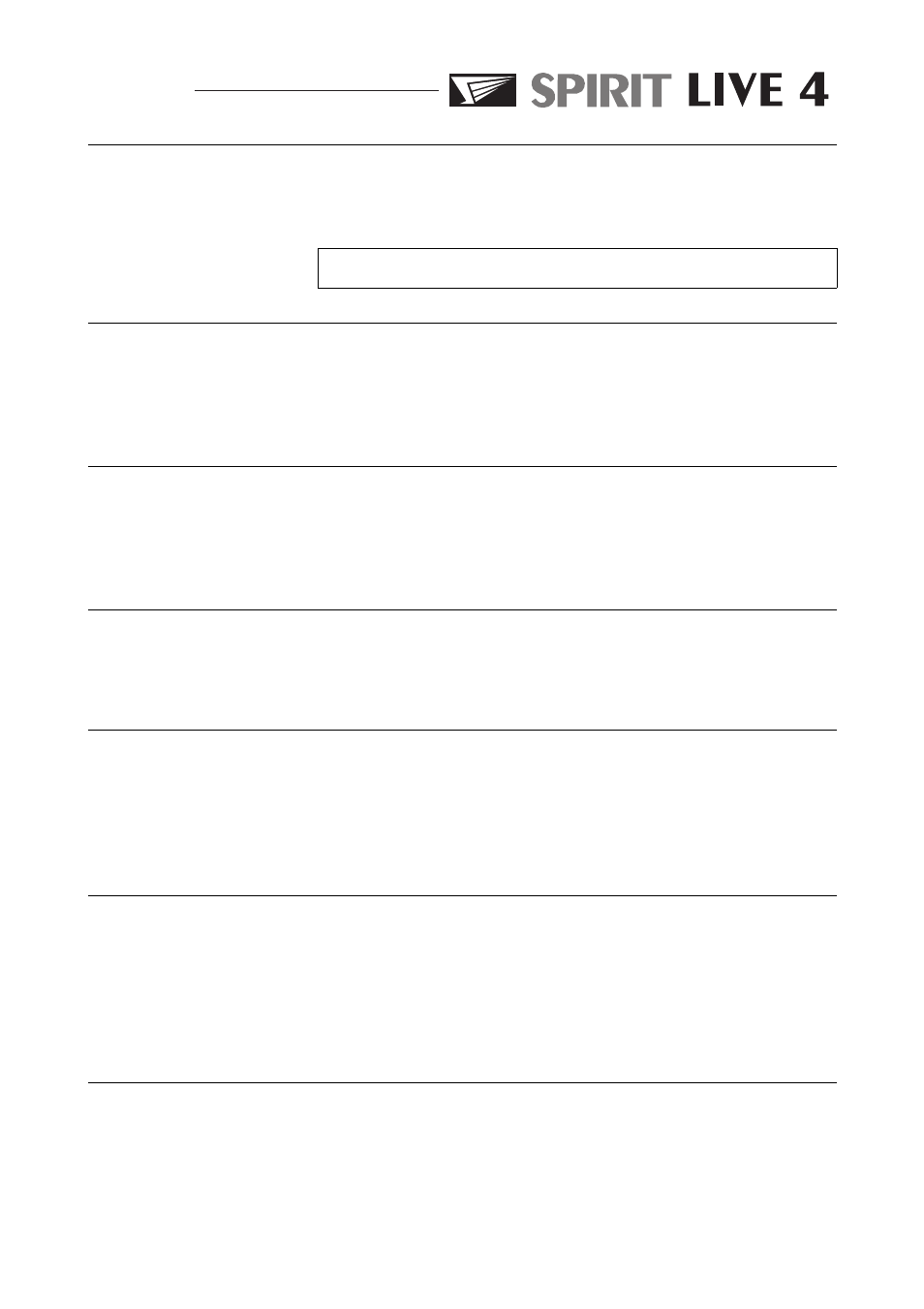 Spirit LIVE 4 User Manual | Page 19 / 36