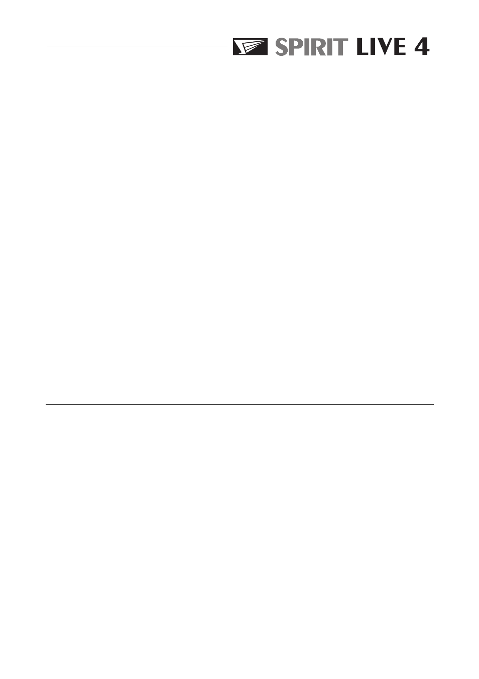 Spirit LIVE 4 User Manual | Page 23 / 36
