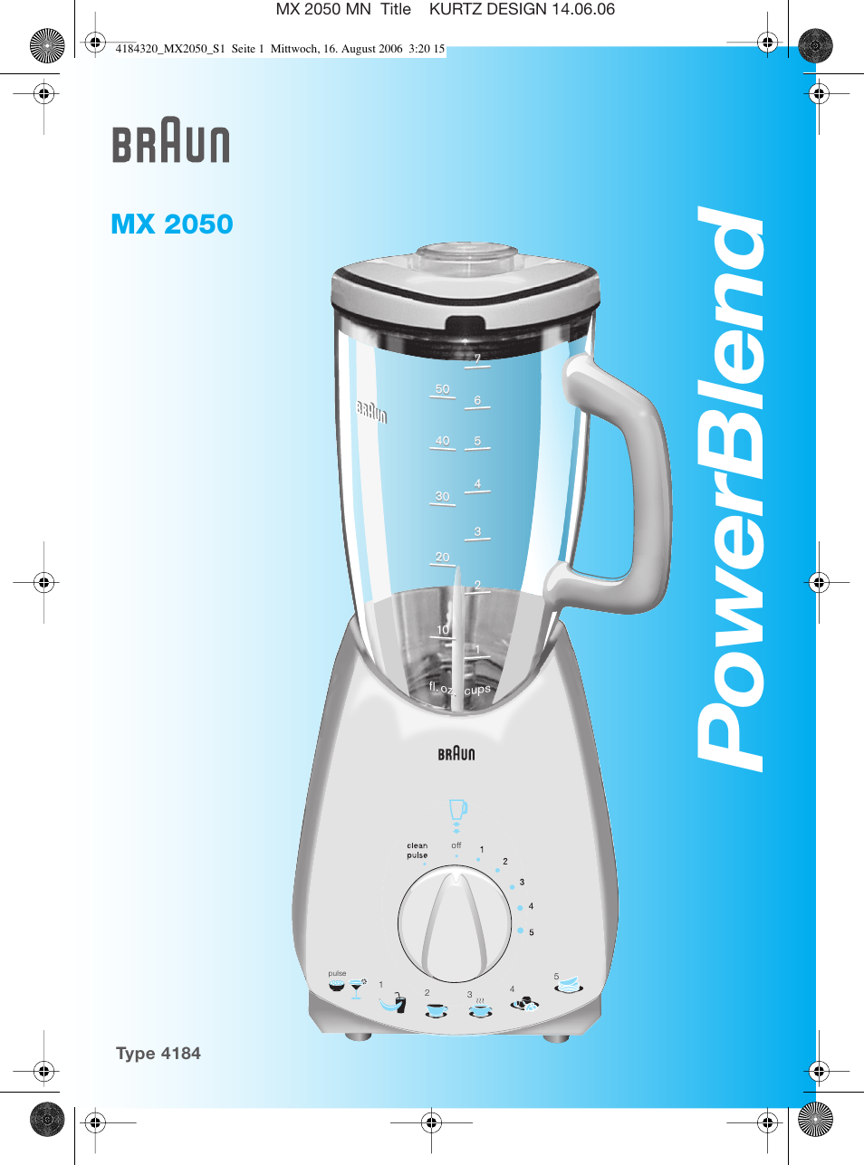Braun MX 2050 User Manual | 44 pages