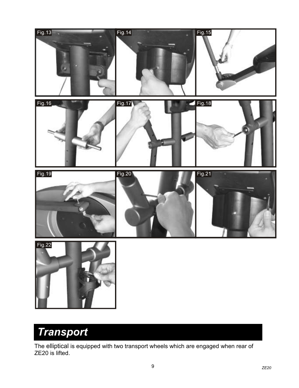 Transport | Spirit ZE20 User Manual | Page 10 / 15