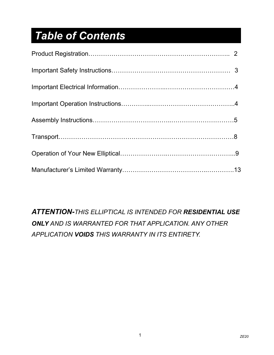 Spirit ZE20 User Manual | Page 2 / 15